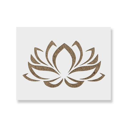 Lotus Flower Stencil