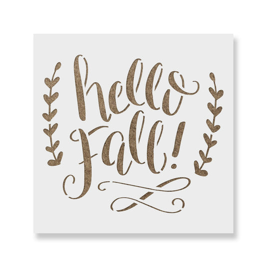 Hello Fall Stencil