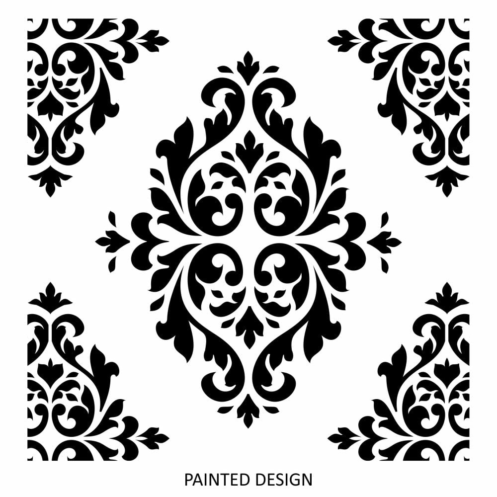 Polliene Damask Stencil