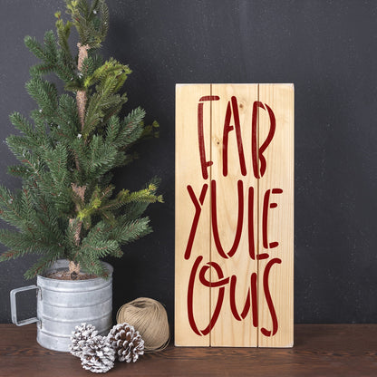 Fab Yule Ous Stencil