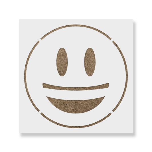 Emoji Grinning Stencil