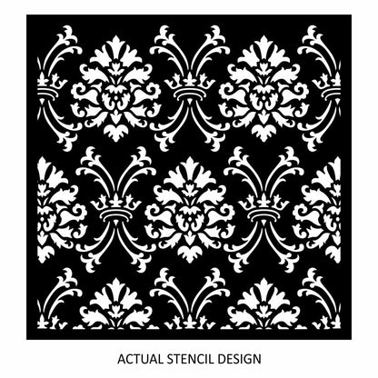 Buckingham Damask Allover Stencil