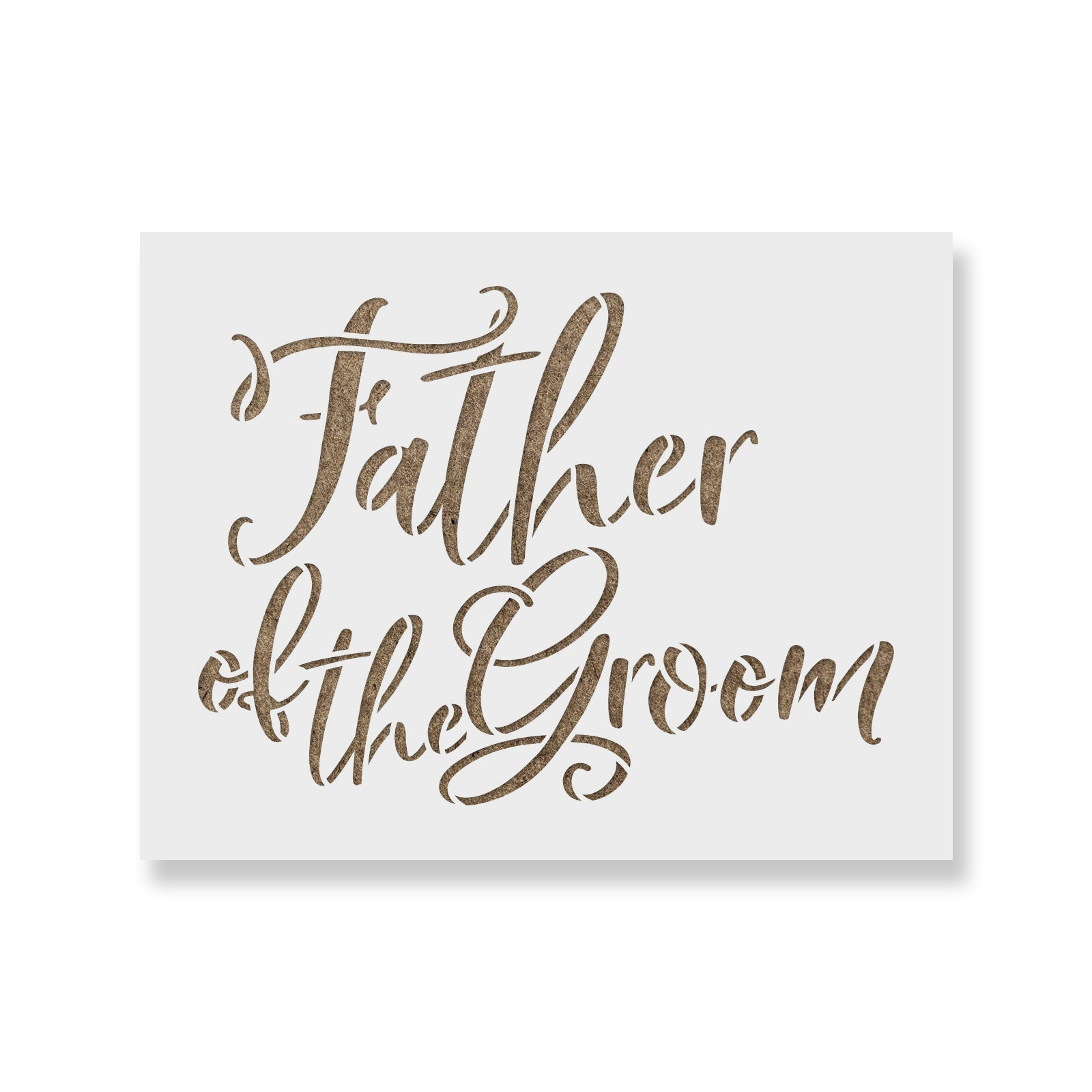 Father Of The Groom Stencil