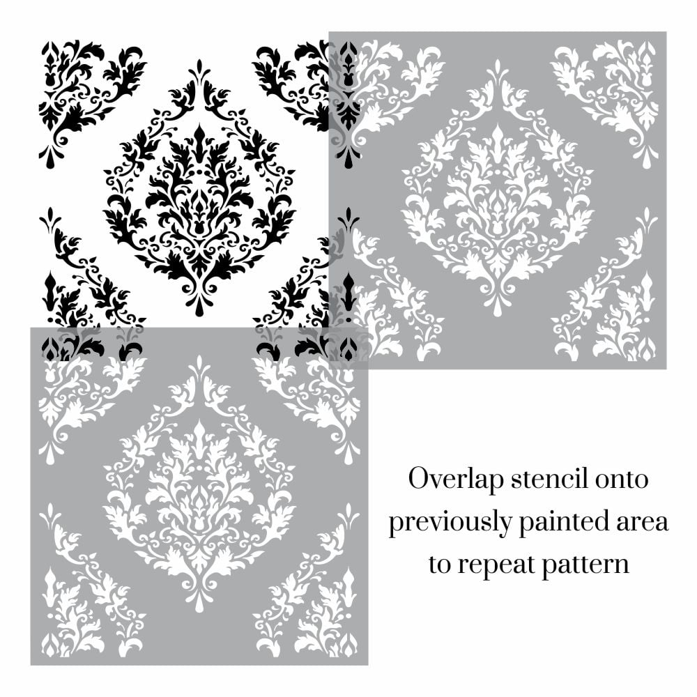 Tivoli Damask Allover Stencil