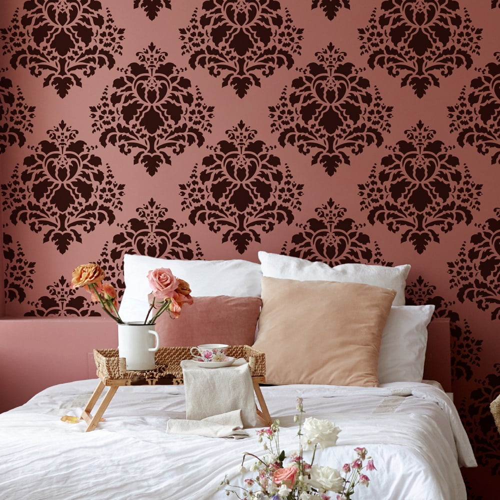 Windsor Floral Damask Wall Stencil