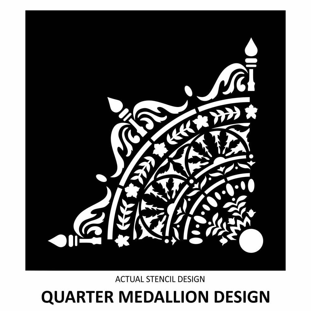 Mozara Damask Medallion Stencil