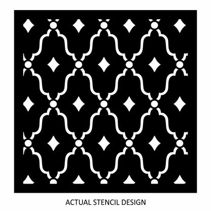 Casablanca Diamond Trellis Stencil