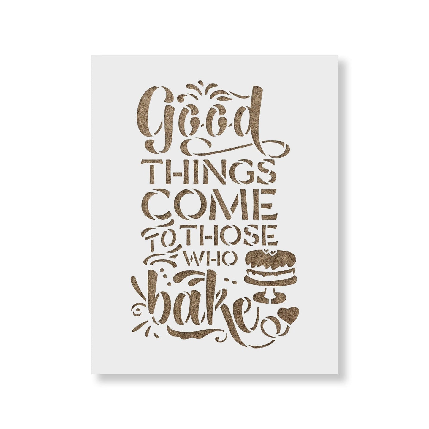 Good Things Baking Cooking Kitchen Stencil