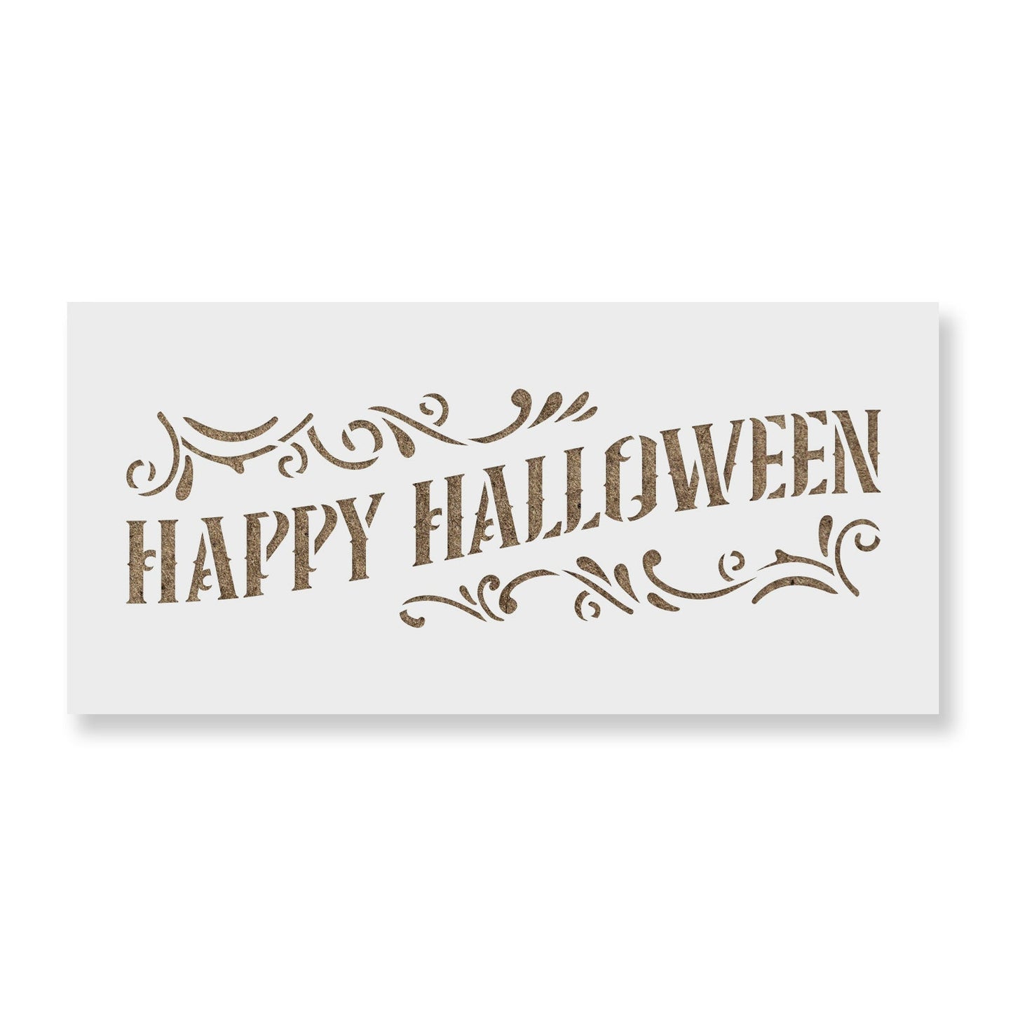 Happy Halloween Sign Stencil