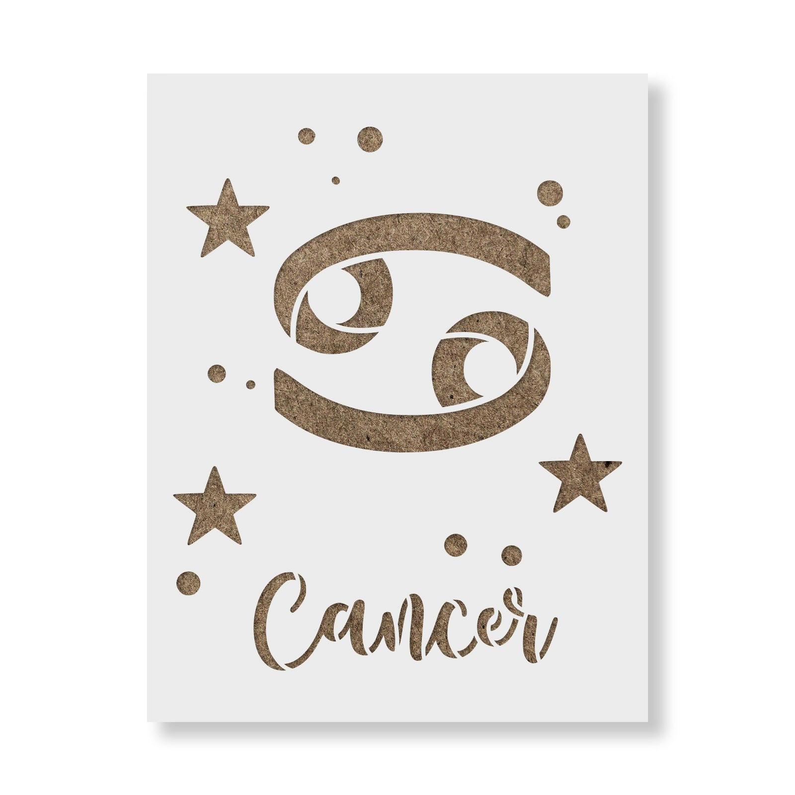 Cancer Zodiac Symbol Stencil