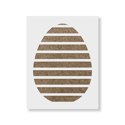 Easter Egg Stripes Stencil