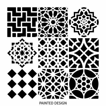 Modern Moroccan Tile Stencil