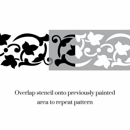 Flourish Border Stencil