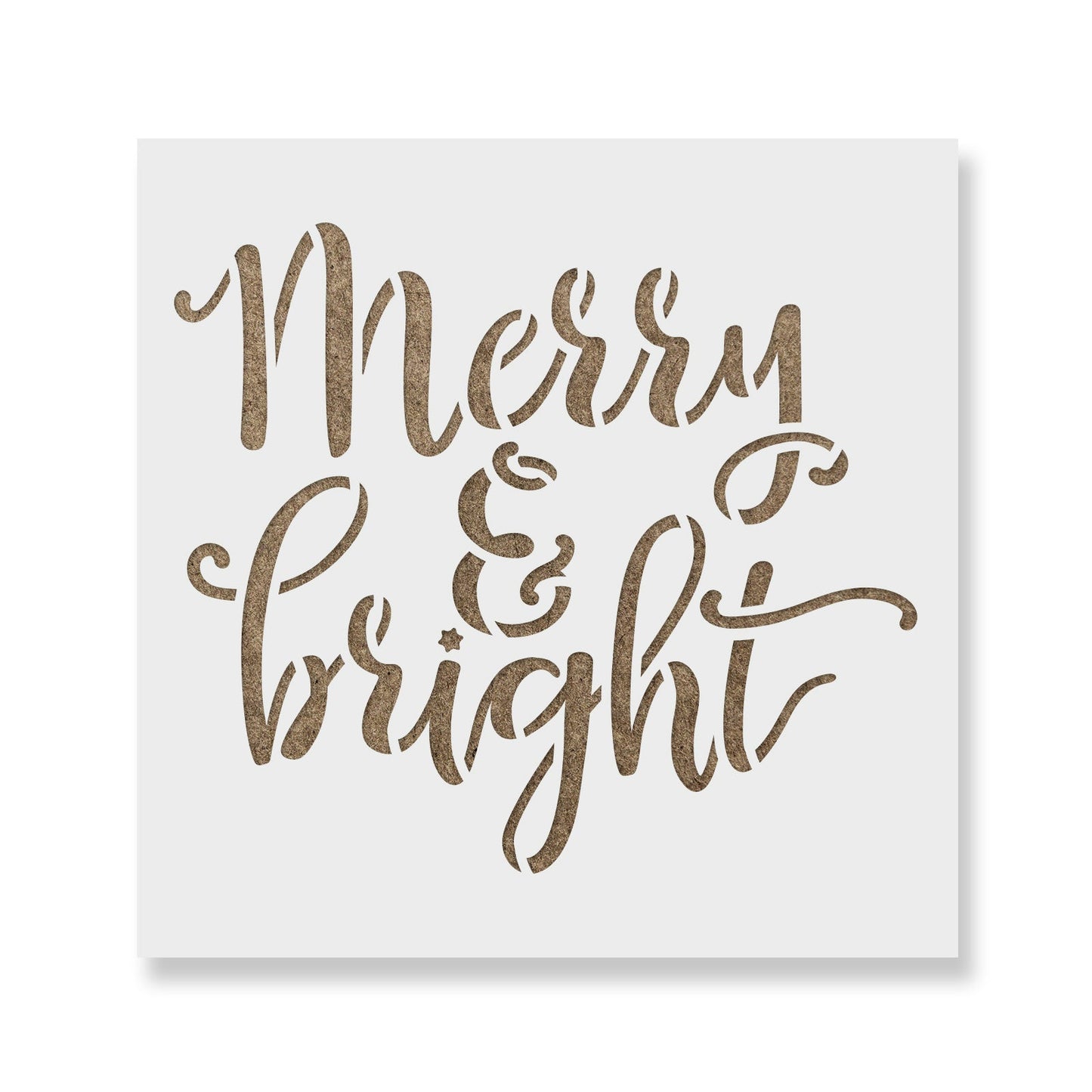 Merry & Bright Stencil