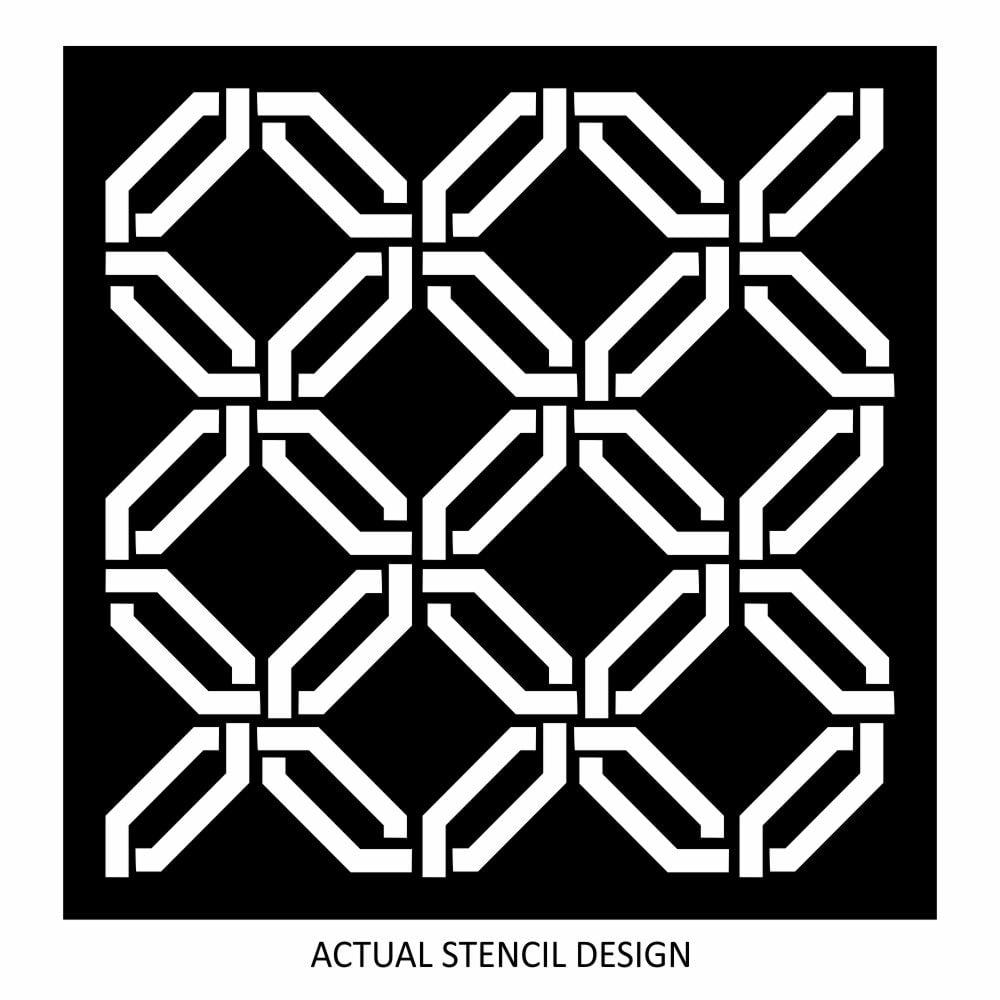 Geometry Moroc Trellis Stencil