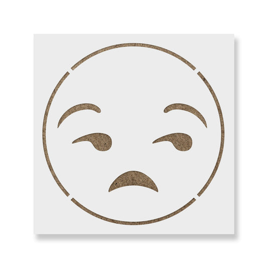 Emoji Unamused Stencil