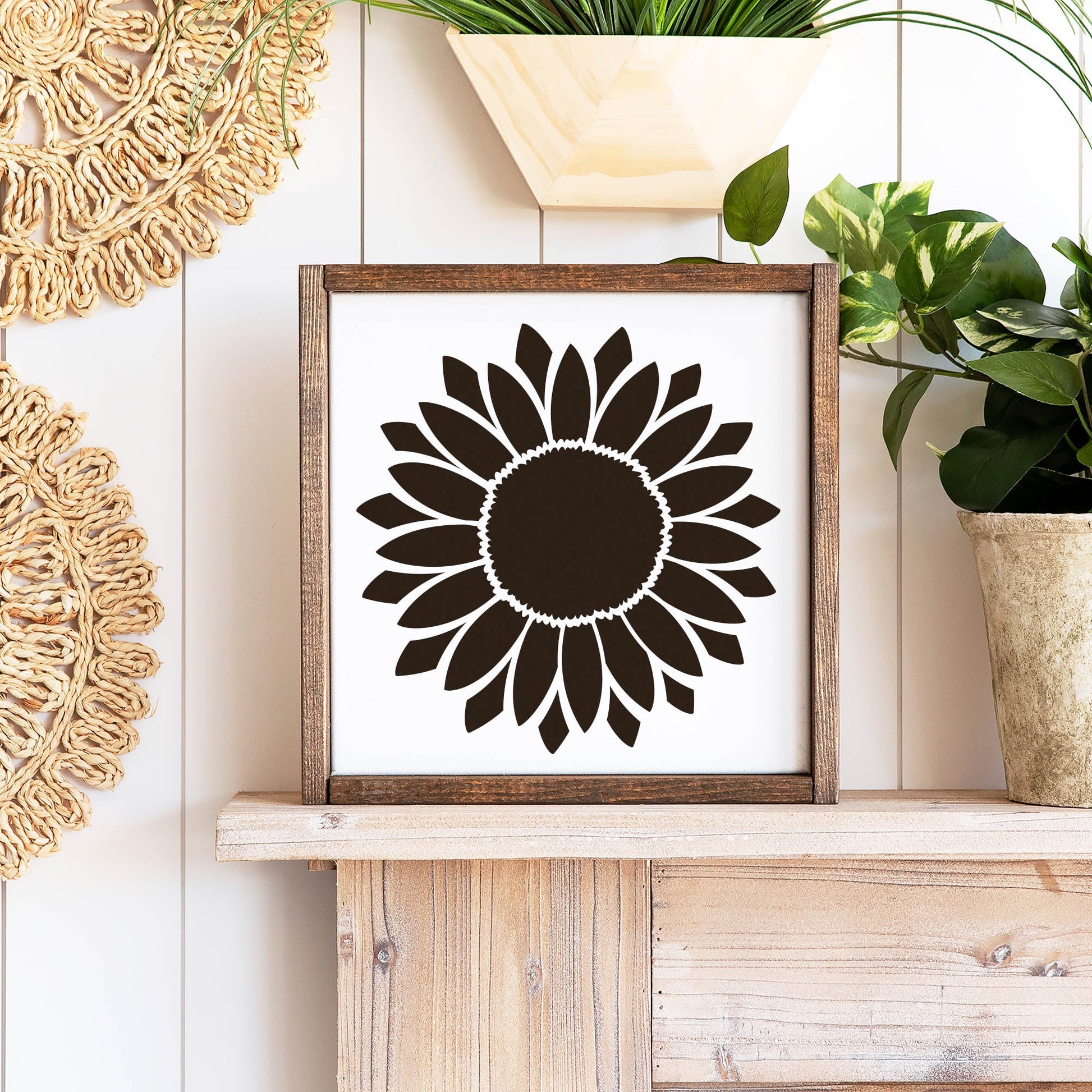 Sunflower Stencil