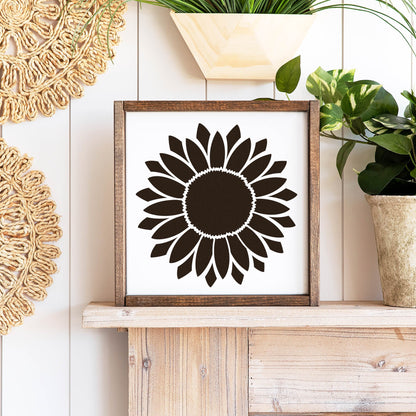 Sunflower Stencil