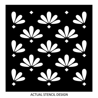 Minimalist Floral Allover Stencil