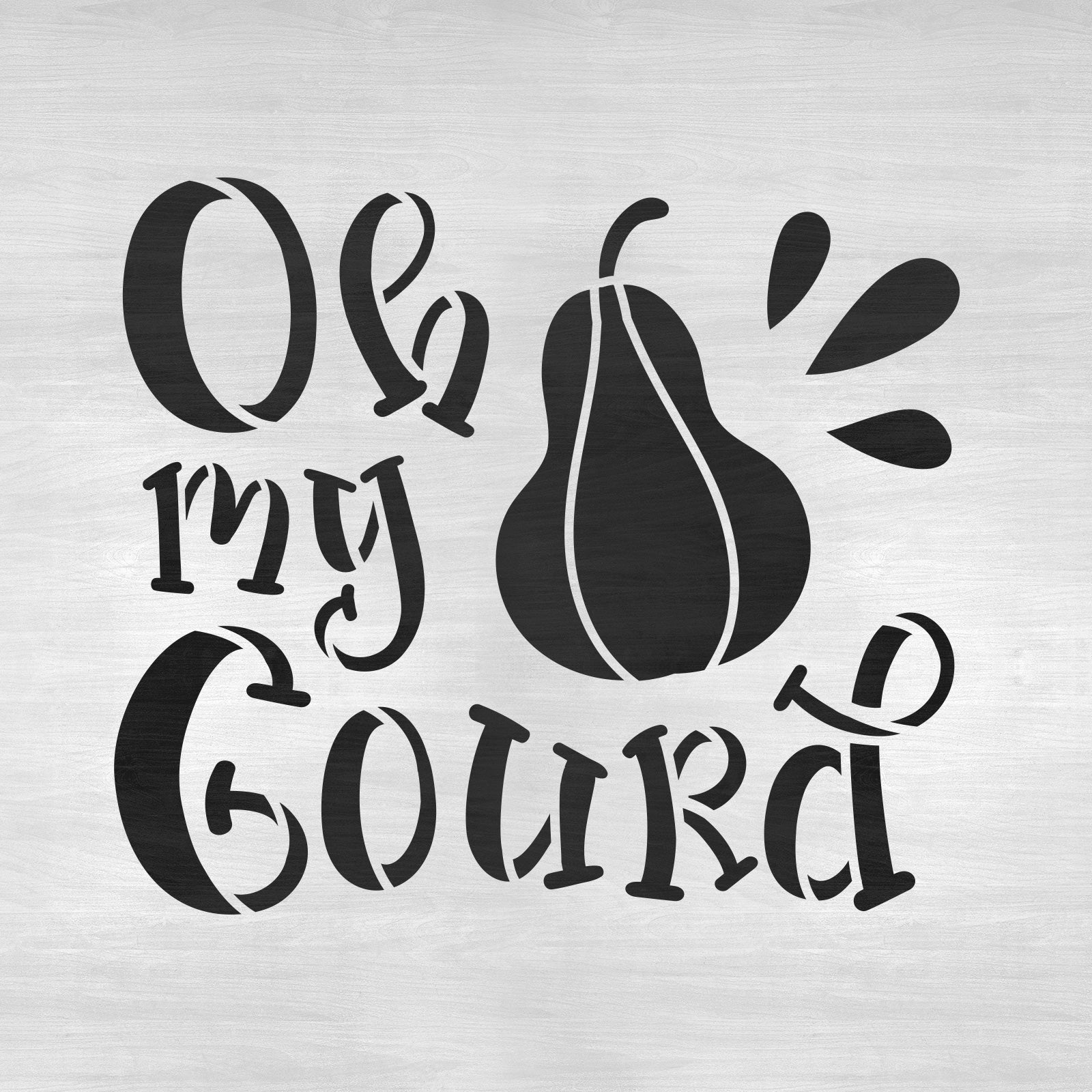 Oh My Gourd Stencil