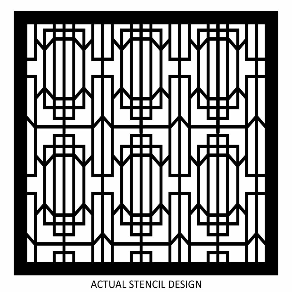 Classic Retro Trellis Stencil