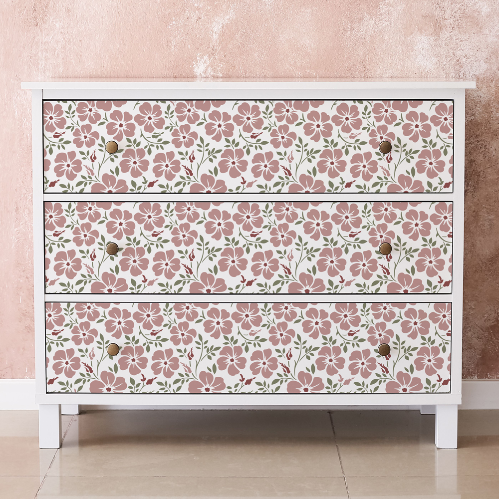 Floral Allover Wall Stencil