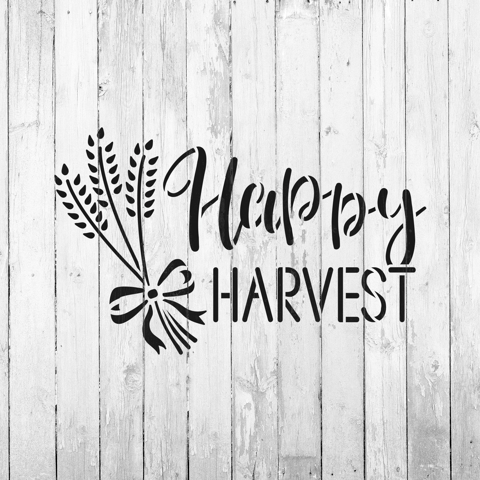 Happy Harvest Stencil