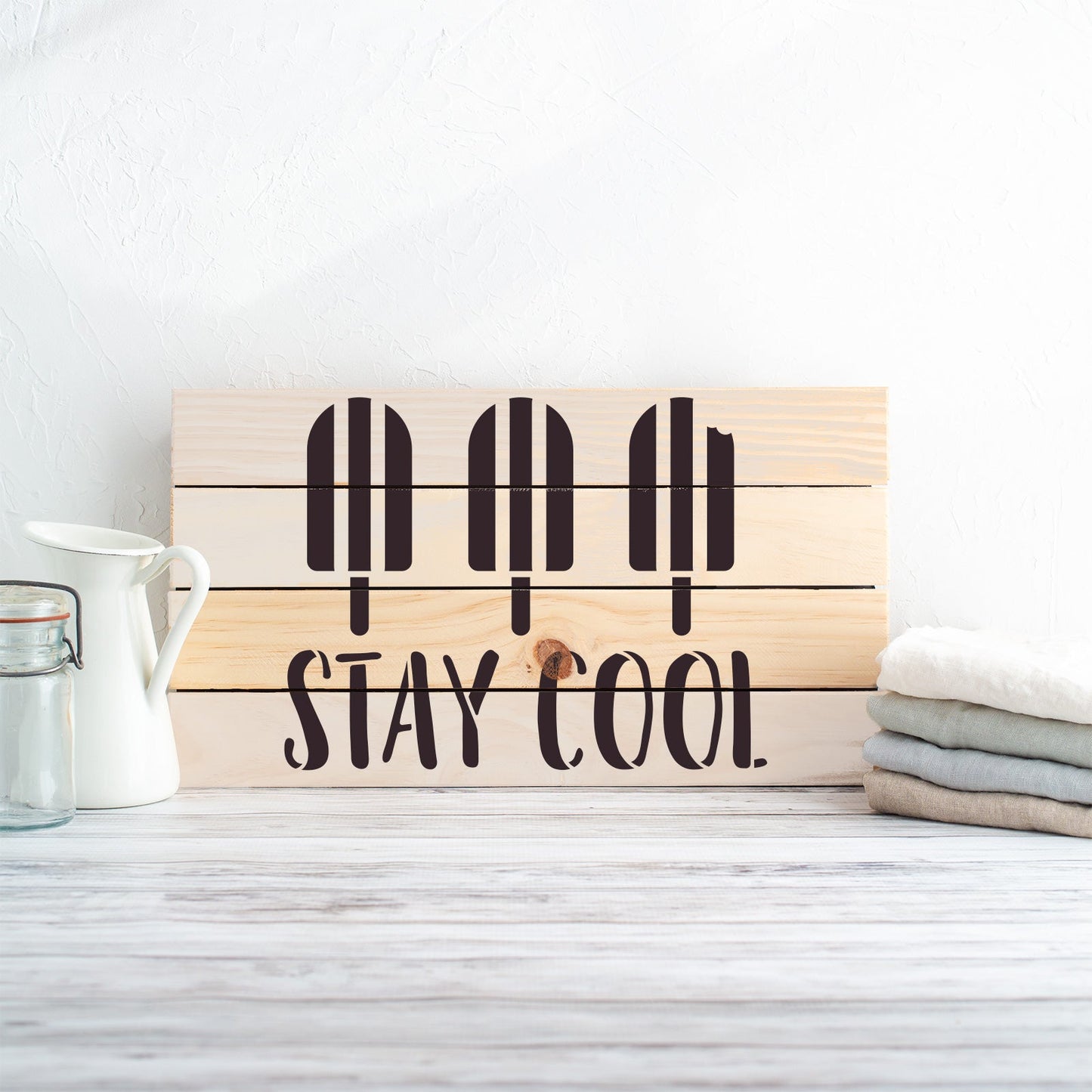 Stay Cool Popsicles Stencil