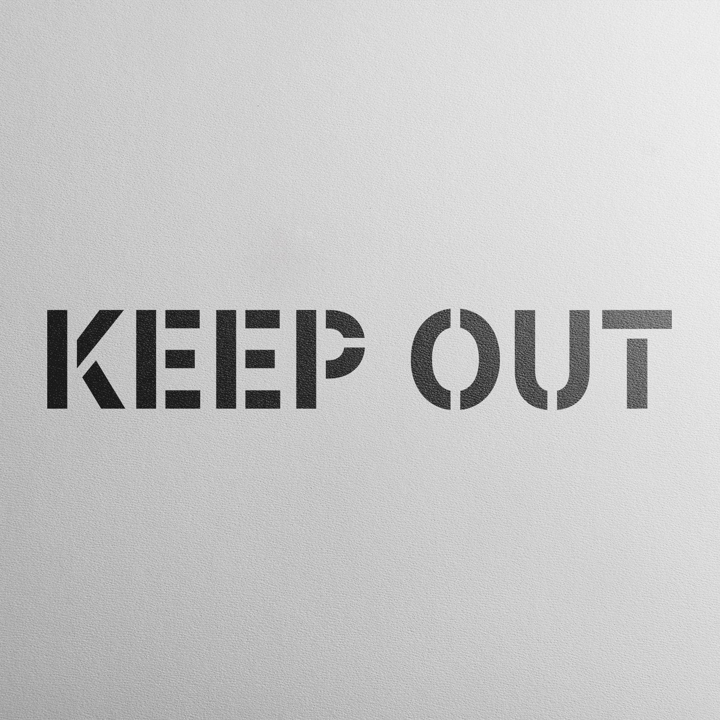 Keep Out Sign Stencil