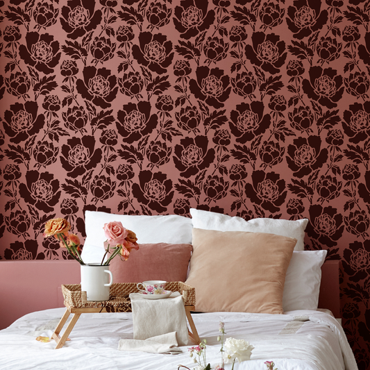 Wild Roses Wall Stencil