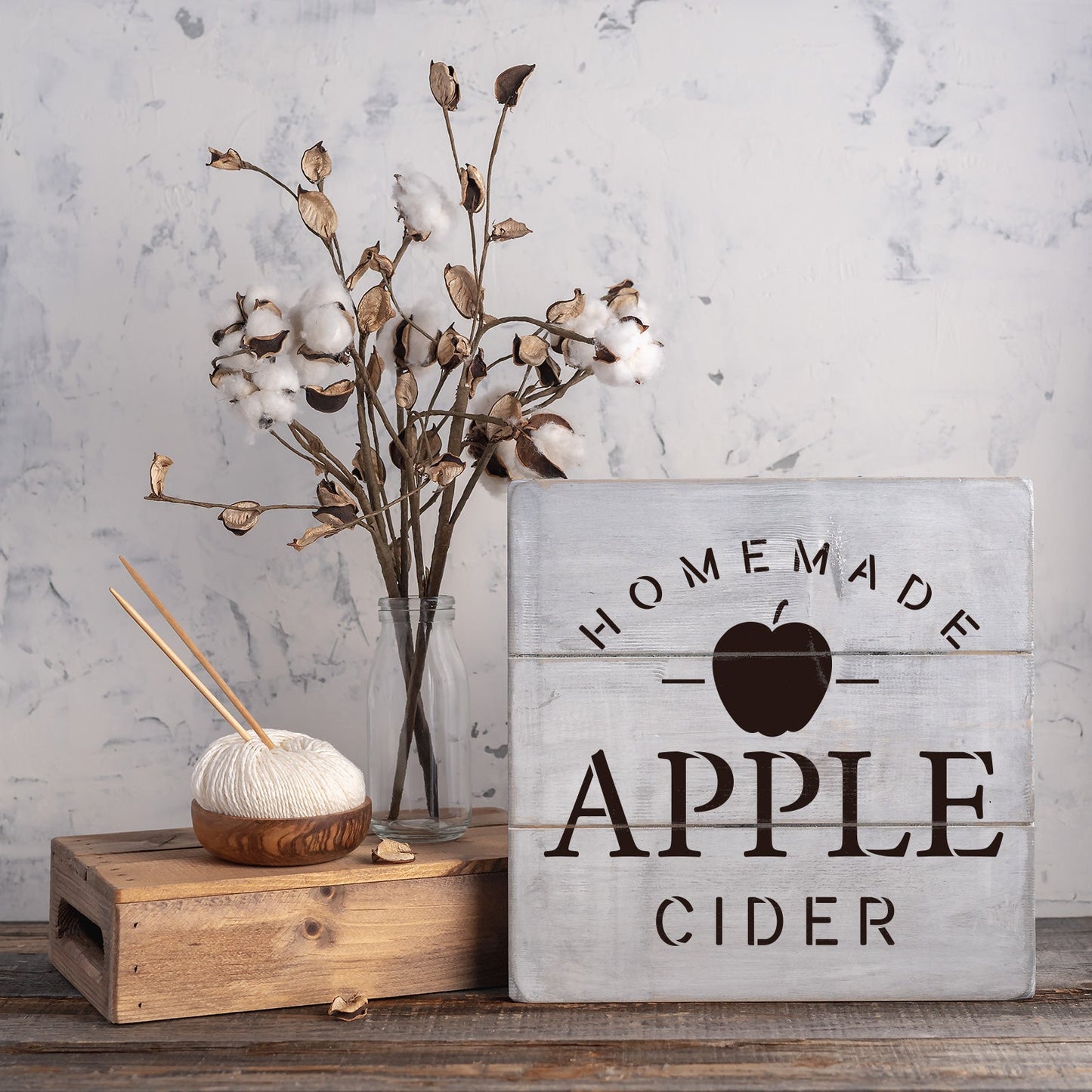 Homemade Apple Cider Stencil