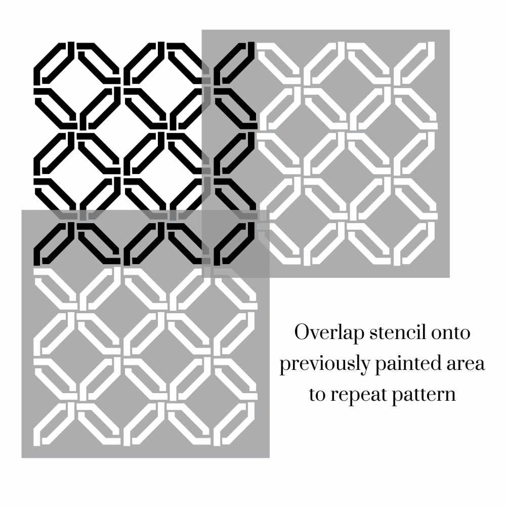 Geometry Moroc Trellis Stencil