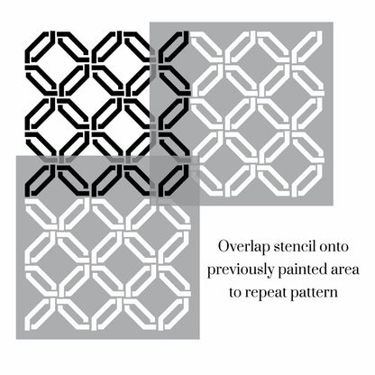 Geometry Moroc Trellis Stencil