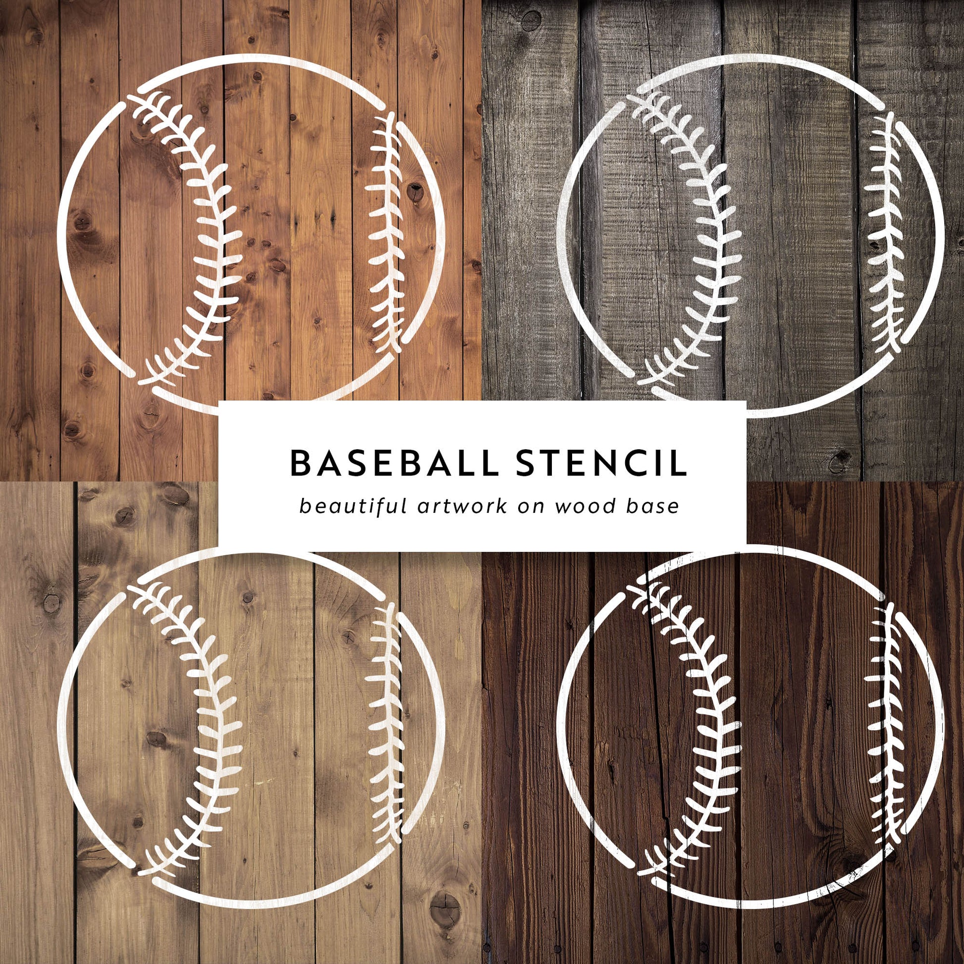 Baseball Stencil