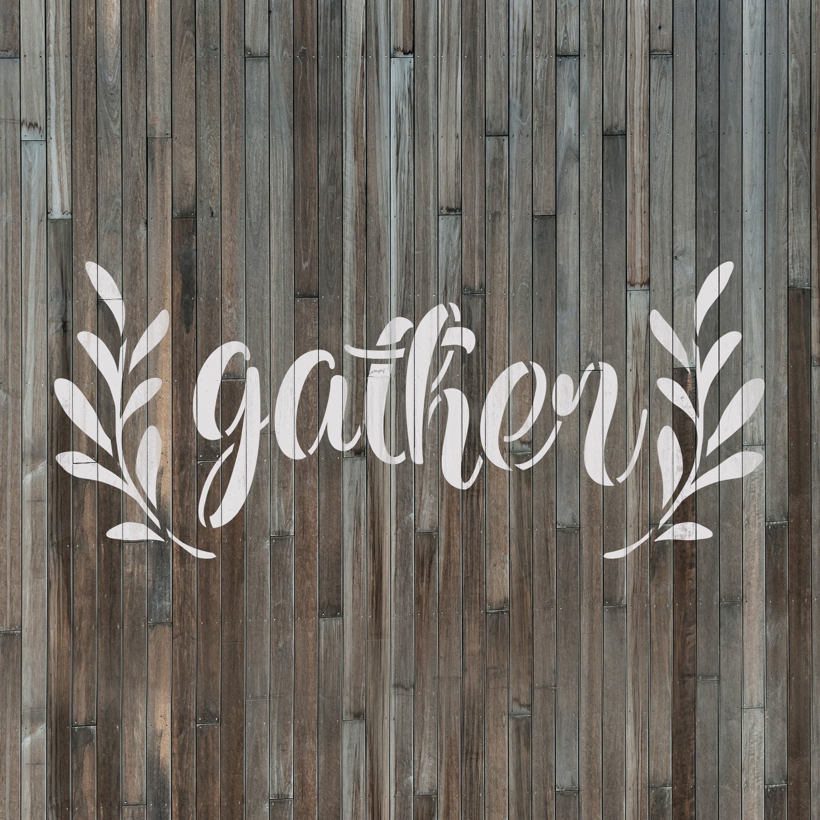 Gather Laurels Stencil