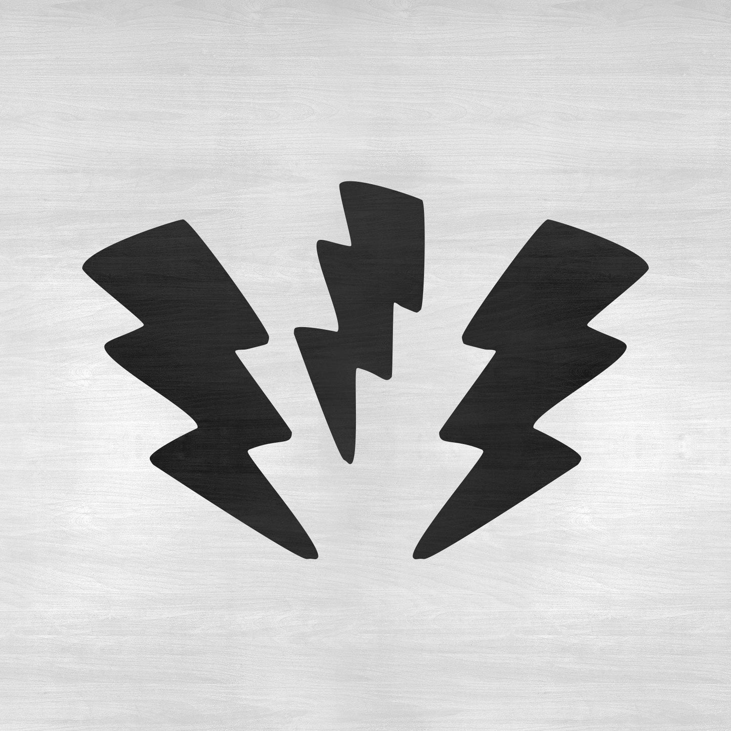 Lightning Bolts Stencil