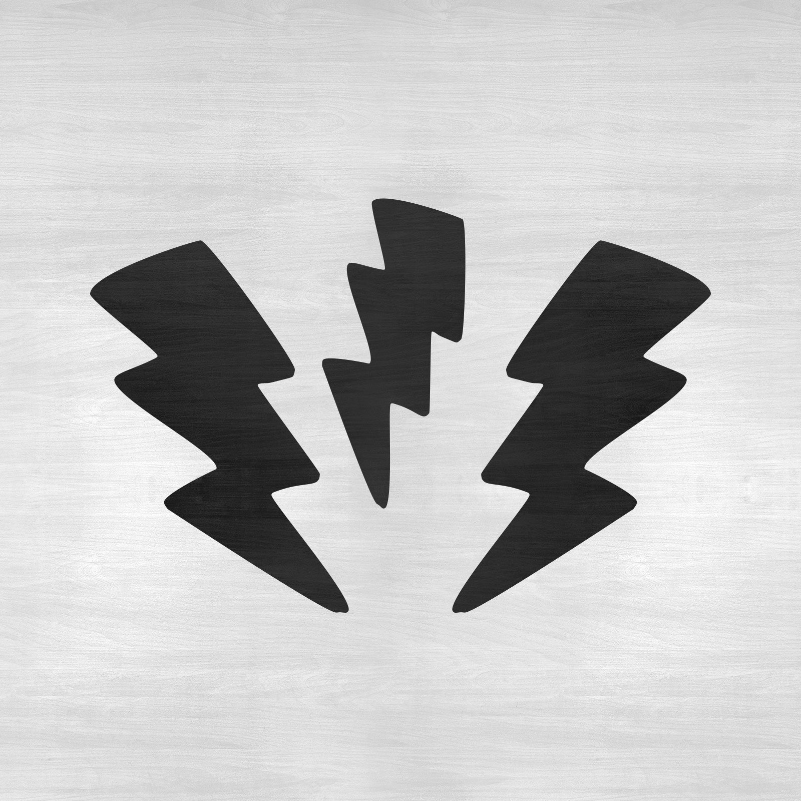 Lightning Bolts Stencil