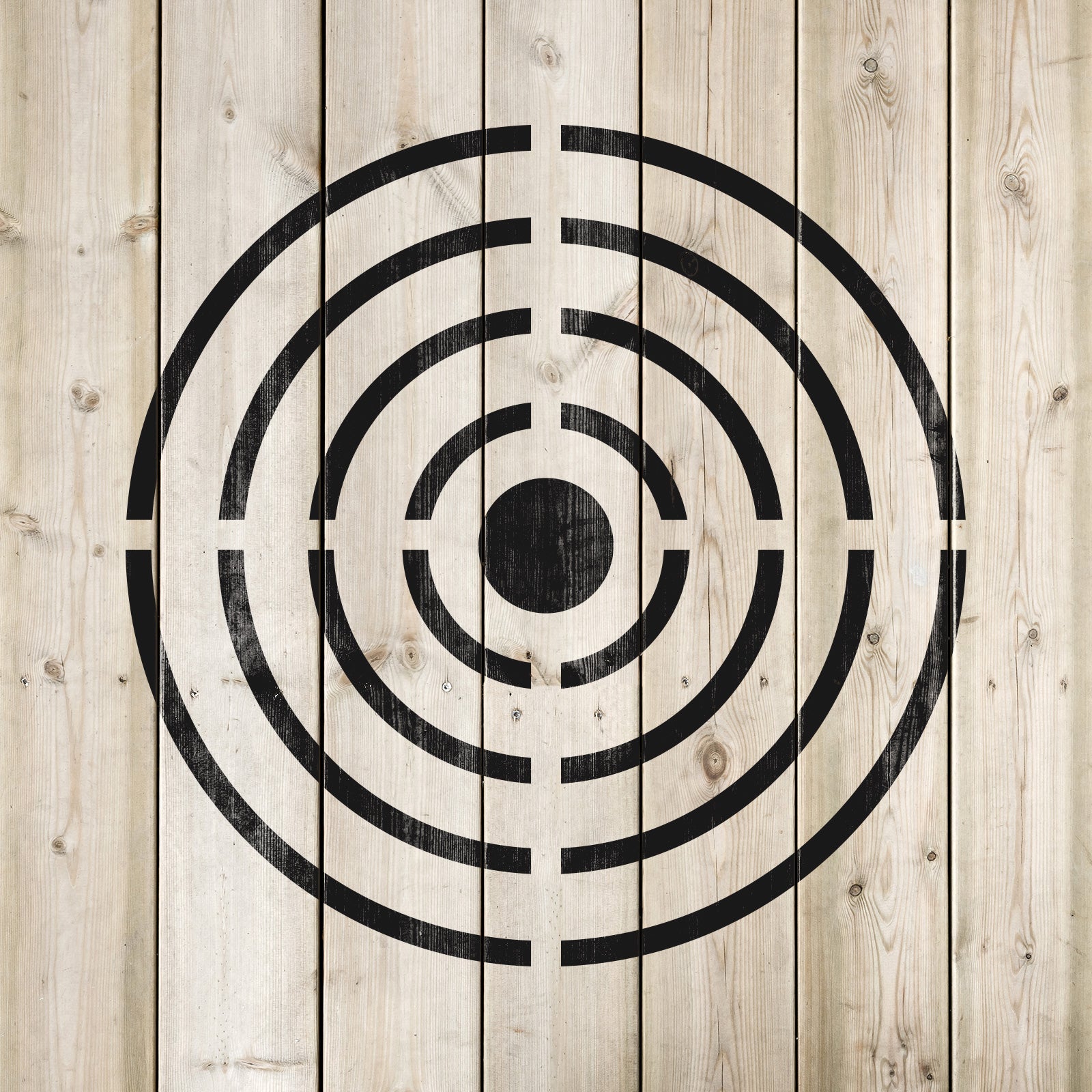 Bullseye Target Stencil