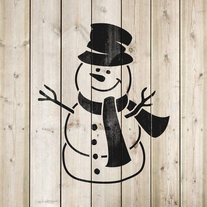 Snowman Stencil