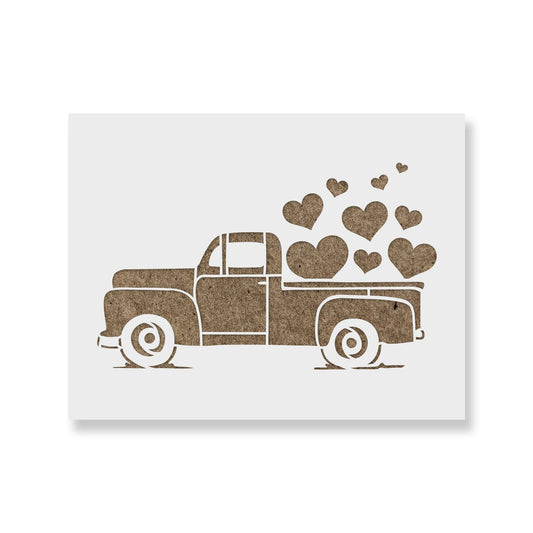 Valentines Truck Stencil