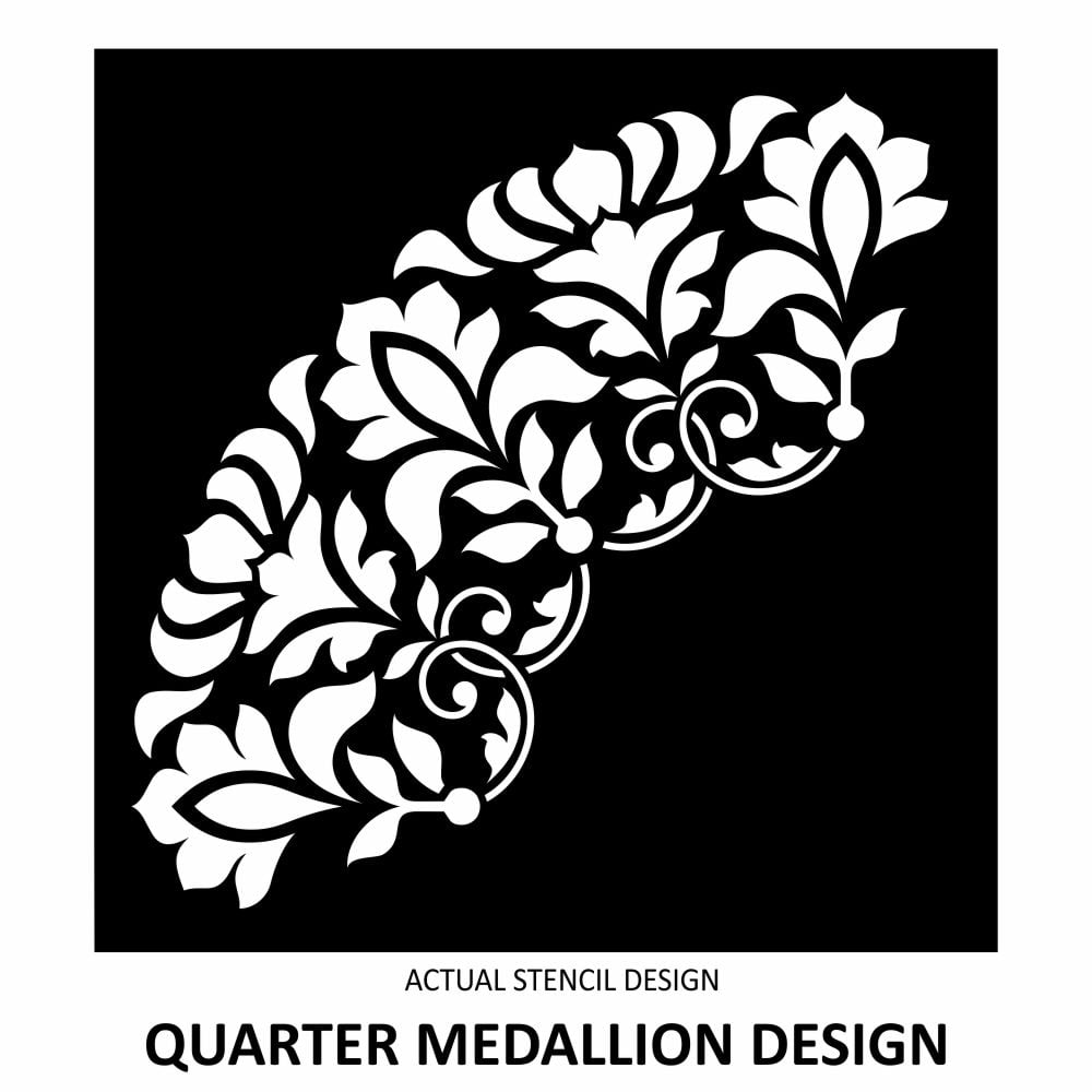 Olivia Floral Medallion Stencil