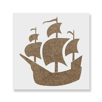 Pirate Ship Stencil