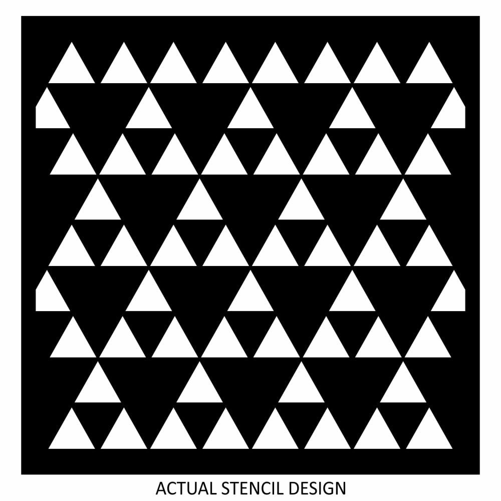 Endless Triangle Tribal Stencil