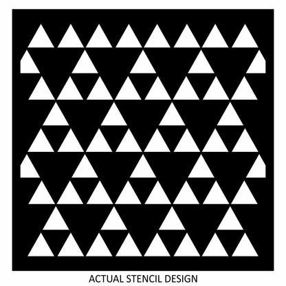 Endless Triangle Tribal Stencil