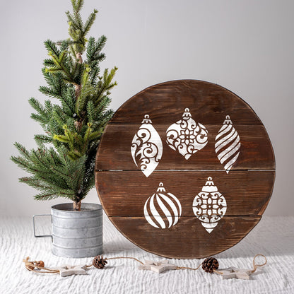 Christmas Ornaments Stencil