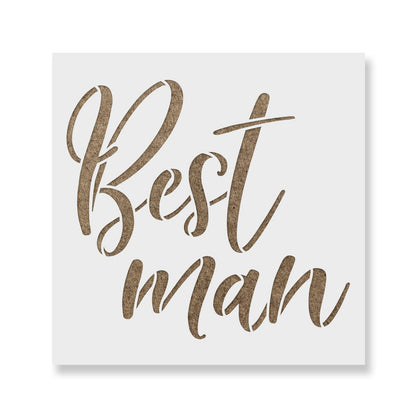 Best Man Stencil