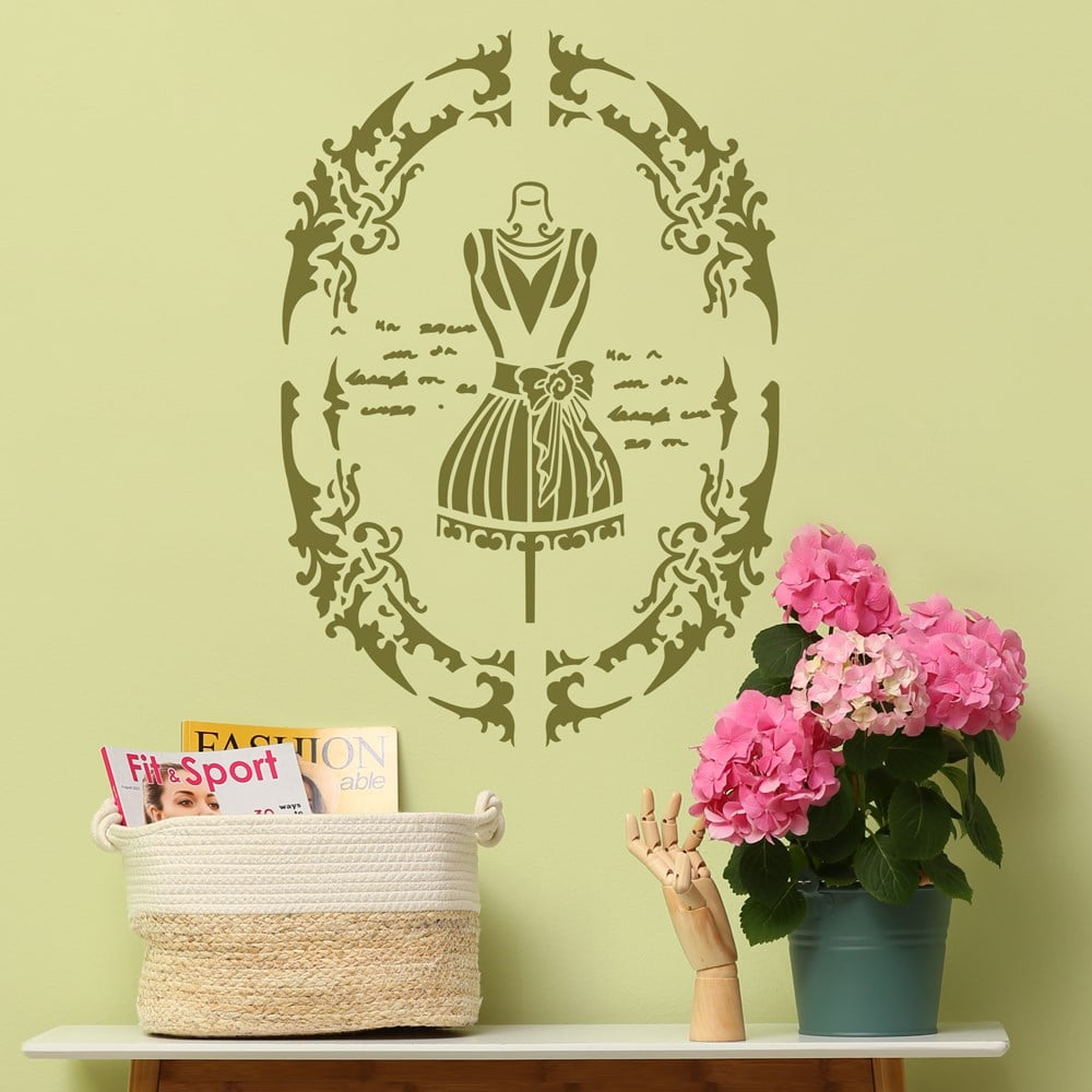 Baroque Vintage Frame Stencil