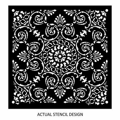 Caserta Damask Allover Stencil