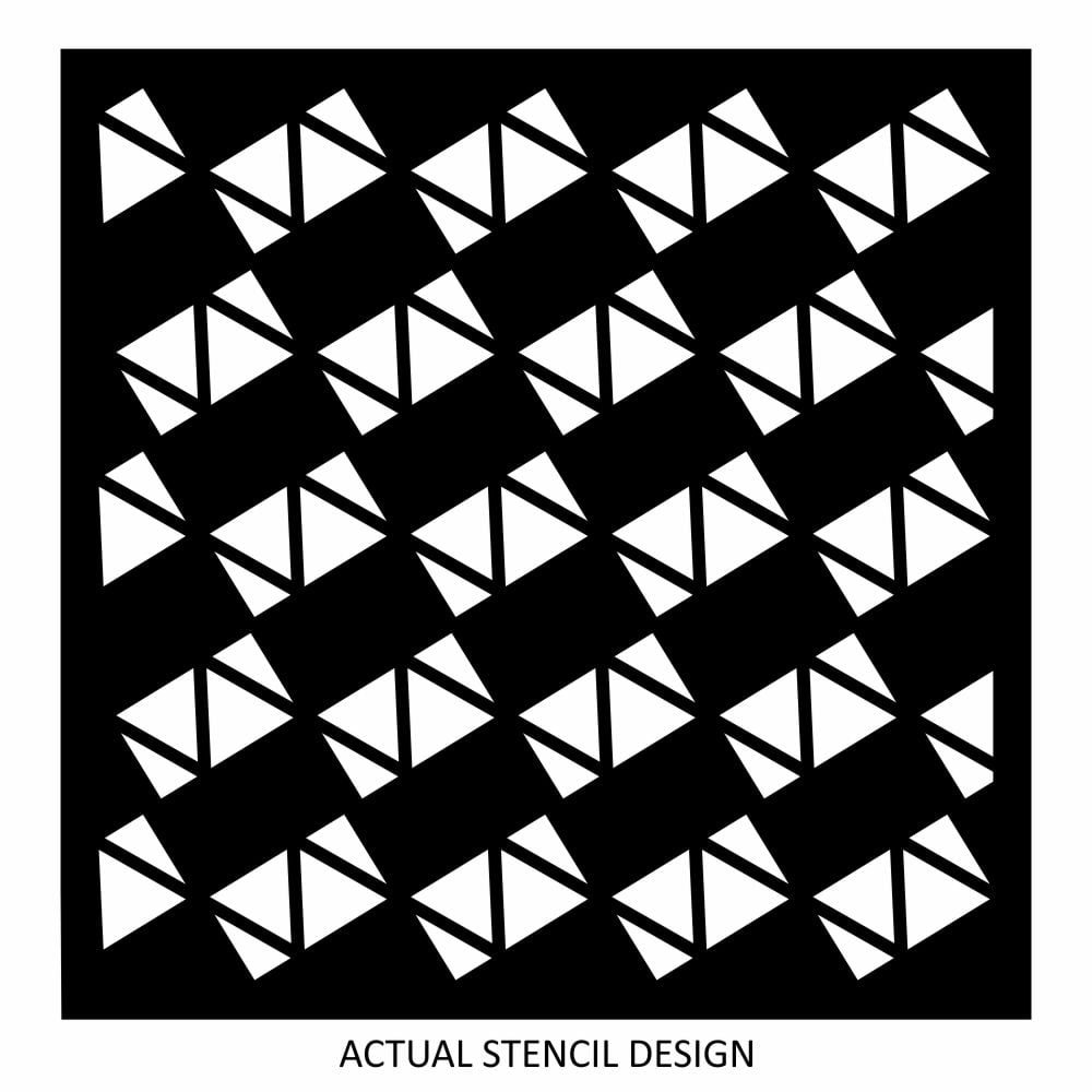 Zigzag Deco Allover Stencil