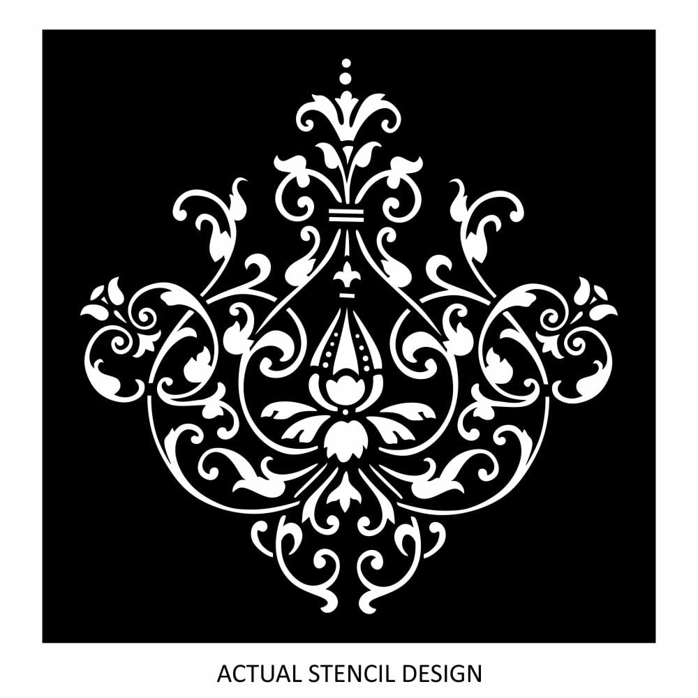 Marquis Floral Damask Stencil